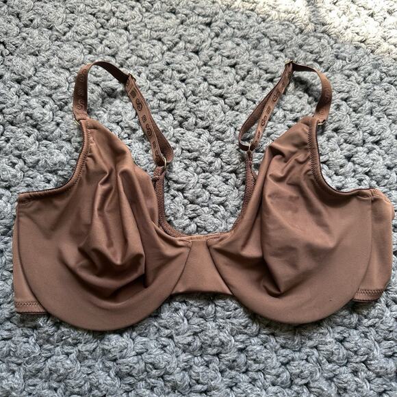 SOMA Women’s Full Coverage Unlined Bra Underwire Brown 38C VTG - Picture 3 of 7